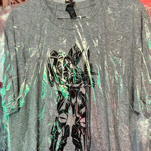 Transformers Last Knight 3D IMAX film T heather grey short sleeve size XL sword!